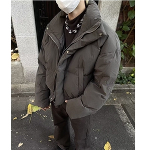 加绒加厚冬款男女立领棉衣手塞棉褶皱面包服棉袄外套MY302 P98图片