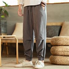 2021春秋季新款男装风雪花绒刺绣休闲裤小脚裤室内黑色，男装休闲裤，电商B277(原6028)