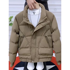 男士立领外套潮牌简约时尚棉衣新款春秋季衣服休闲工装夹克帅，男装夹克，星座1013-1