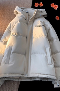 棉衣男冬季新款港风宽松连帽羽绒棉面包服学生棉服MF180-P69(现货图片