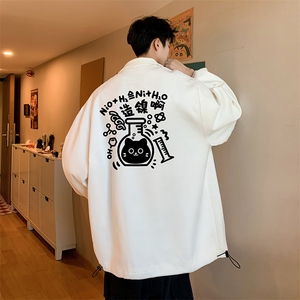 麂皮绒夹克男大码立领褂子外套JK85421-P68 加绒款-P78图片
