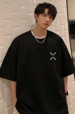麂皮绒短袖t恤男大码半袖男JD82305-P25，男装T恤，电商A040