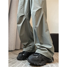 XZ612-K761-P55控78春夏薄款速干裤褶皱伞兵裤冰丝裤美式复古，男装休闲裤，星座612