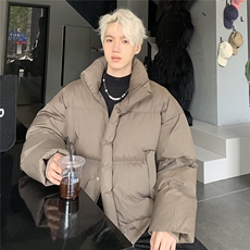 2026冬季新款休闲韩版宽松棉服外套男士潮流情侣立领棉衣MY98，男装棉衣，电商C307