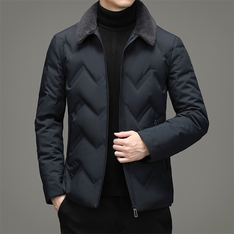 XLALW2188秋冬新款2023年男士休闲羽绒服加厚保暖夹克外套P195图片