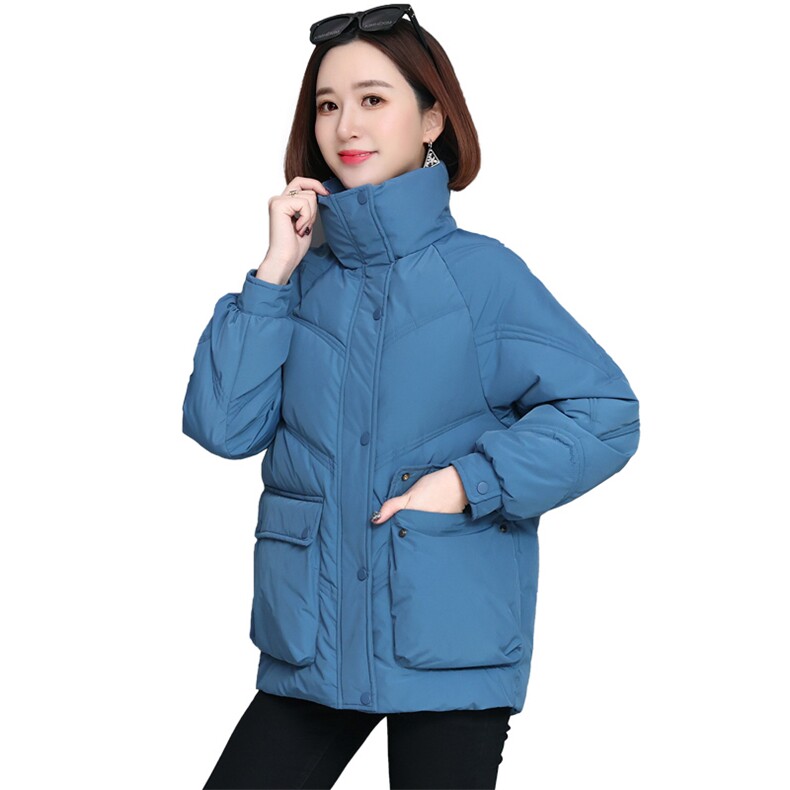 时尚简约大气棉服外套显瘦保暖女士冬装新款,女装棉衣/棉服,雪樱依海