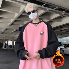粉色拼黑袖（加绒）