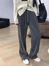 2022春装条绒镂空直筒裤，其它，七彩布衣