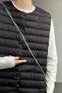 8XL-M 轻薄羽绒服马甲男背心内胆90白鸭绒马夹外套YRFC07P98控138图片