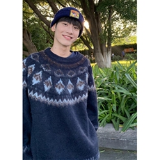 北欧费尔岛红色毛衣男女潮牌情侣装针织衫秋冬圣诞毛线衣MY369，男装针织衫/毛衣，星座1116A（原606A-3）
