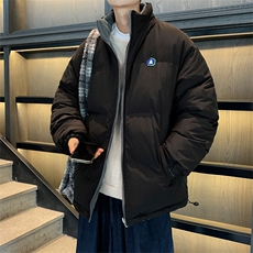秋季两面穿棉服男潮牌潮流百搭宽松加厚棉衣情侣外套W2067-P80，男装棉衣，星座512-2