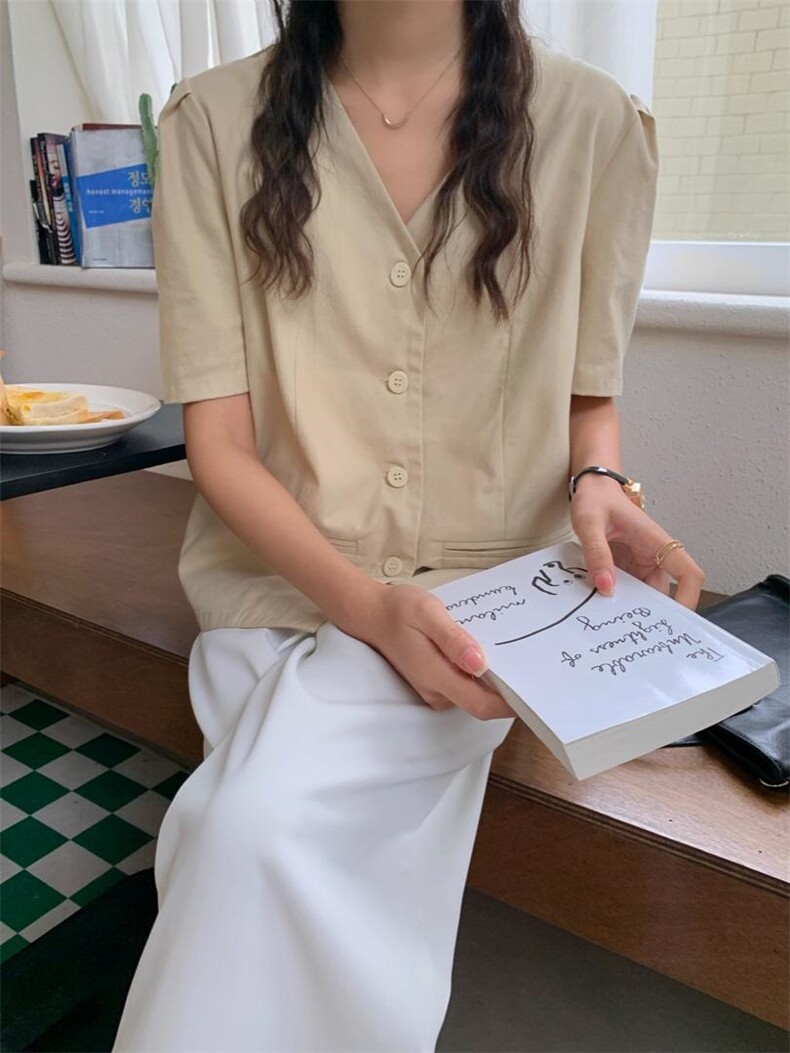 现货短袖西装上衣，女装西装，汐美