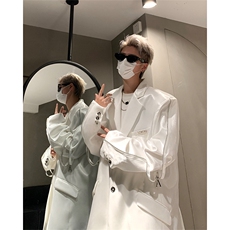 小众金属垫肩西装外套男设计感高级西服夹克XZ514-2-24234-P128，男装夹克，星座514-2(原B239)