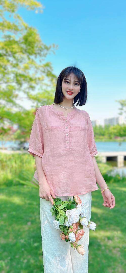 纯苎连衣裙小衫裤子裙子衬衣 时尚风 风淑女风休闲风，女装连衣裙，川哲