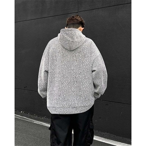 银丝雪尼尔连帽卫衣男 cp116-特p：55图片