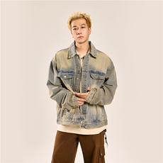 24款男士水洗工装牛仔夹克外套上衣N1077/P98，男装夹克，星座202