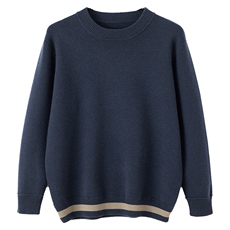 2024秋季新款羊绒小半高领纯色长袖套头衫，男装羊绒套衫，米亚康羊绒