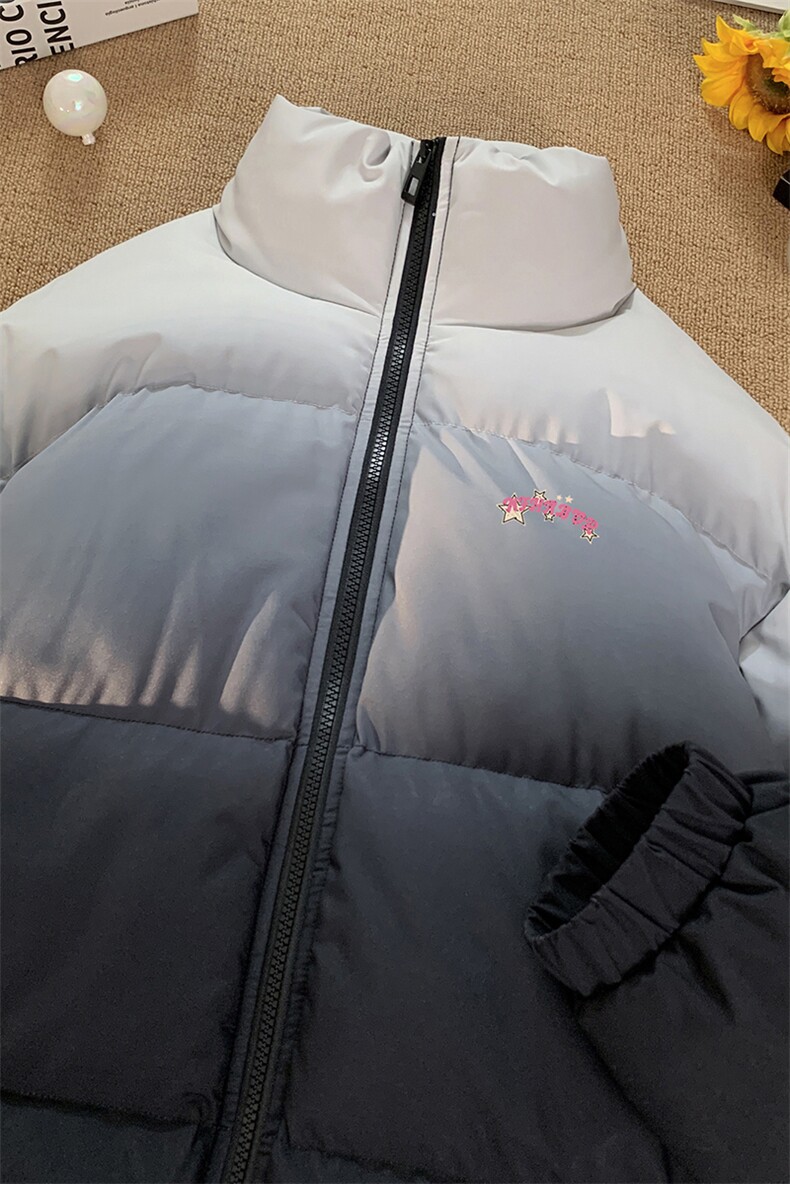 量大优可提供视频冬棉衣立领渐变HD019-1-MF5347-P75,男装棉衣,电商019-1