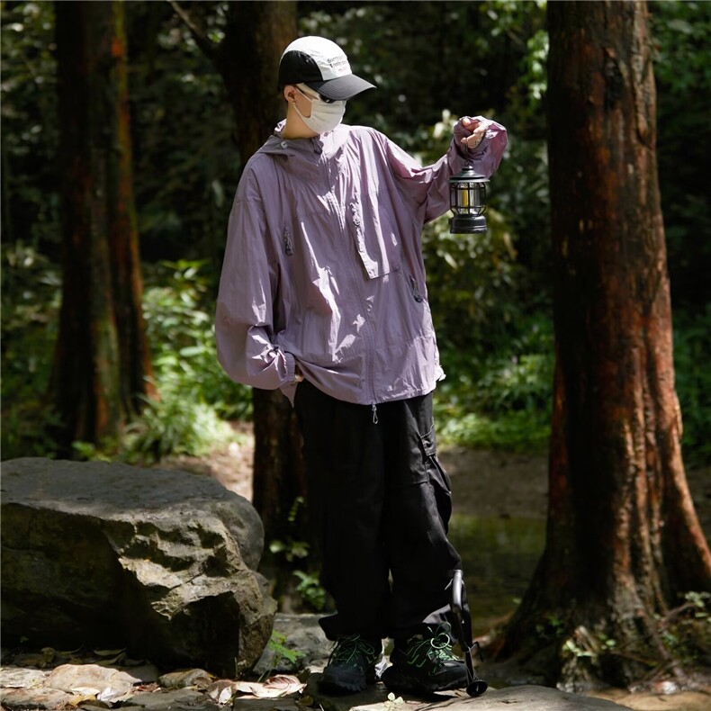 防晒衣男超薄透气夏季外套潮流学生宽松帅气情侣夹克衫休闲空调服,男装夹克,星座1013
