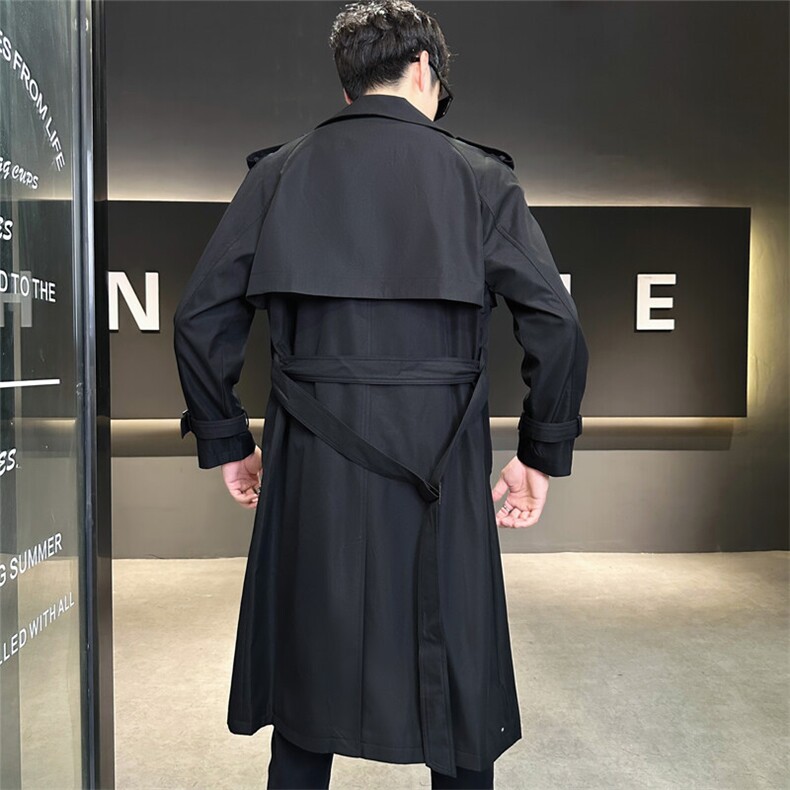 店主风秋冬季中长款风衣男宽松高级感品质款外套C317-F6702-P195,男装风衣,电商C317