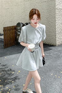慵懒风运动卫衣T恤短裤套装女2025夏季新款小个子减龄休闲两件套图片