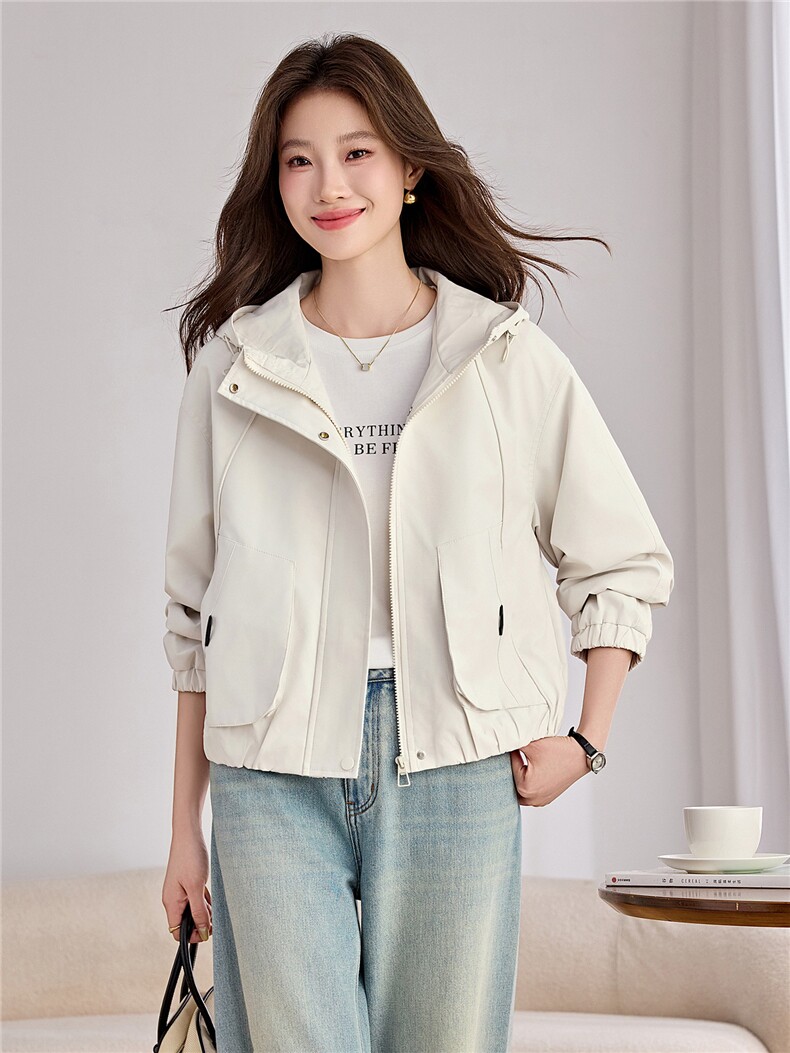 现货！！！休闲时尚外套女2026秋季新品短款夹克,女装短外套,以桐