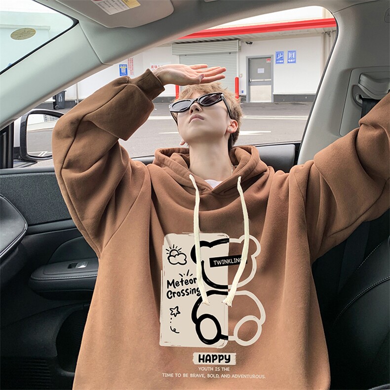 8XL连帽卫衣男大码胖子帽衫大号运动服WY2352-P35 加绒款-P40图片
