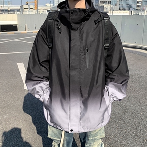 1港风山系防水渐变大码M-5XL夹克男聚酯纤维JK77088P85控128图片