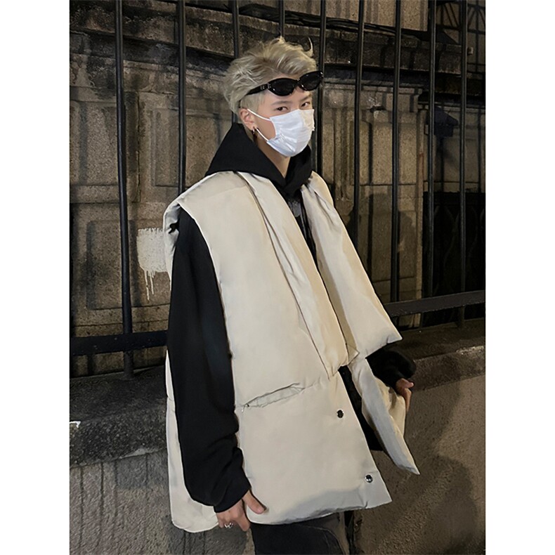 美式高街小众棉衣马甲解构设计感坎肩北新马甲冬款棉衣HY684TP75,男装背心/马甲,电商A102B
