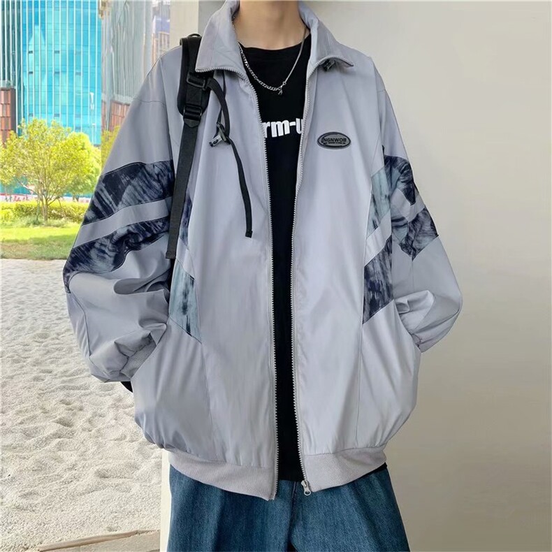 腰果花外套男春秋季韩版潮流百搭夹克ins大码宽松衣服W1630-P52,男装夹克,星座512-4