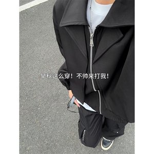 高街日系休闲风上衣外套巴黎街头时尚设计个性夹克HY826P75控118图片