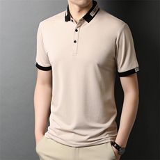 BB7051男士2023年夏季新款百搭T恤男短袖商务休闲体恤男装P46，男装T恤，电商B360