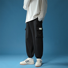 2025春装新款大口袋宽松束脚休闲裤男装运动工装裤DM141-P45，男装工装外套，电商D321-1