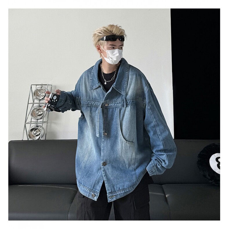 高品质春款男牛仔夹克工装织带休闲外套JK2039P70,男装夹克,星座1013-1