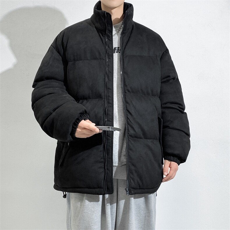 麂皮绒棉衣男潮流上衣港风加厚保暖宽松立领外套M0779-P100,男装棉衣,星座308B-2