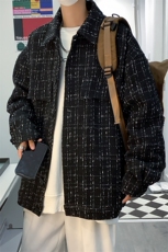 JK6088/P55春装现货小香风夹克男宽松潮流韩版学生大码外套上衣男，男装夹克，电商A141