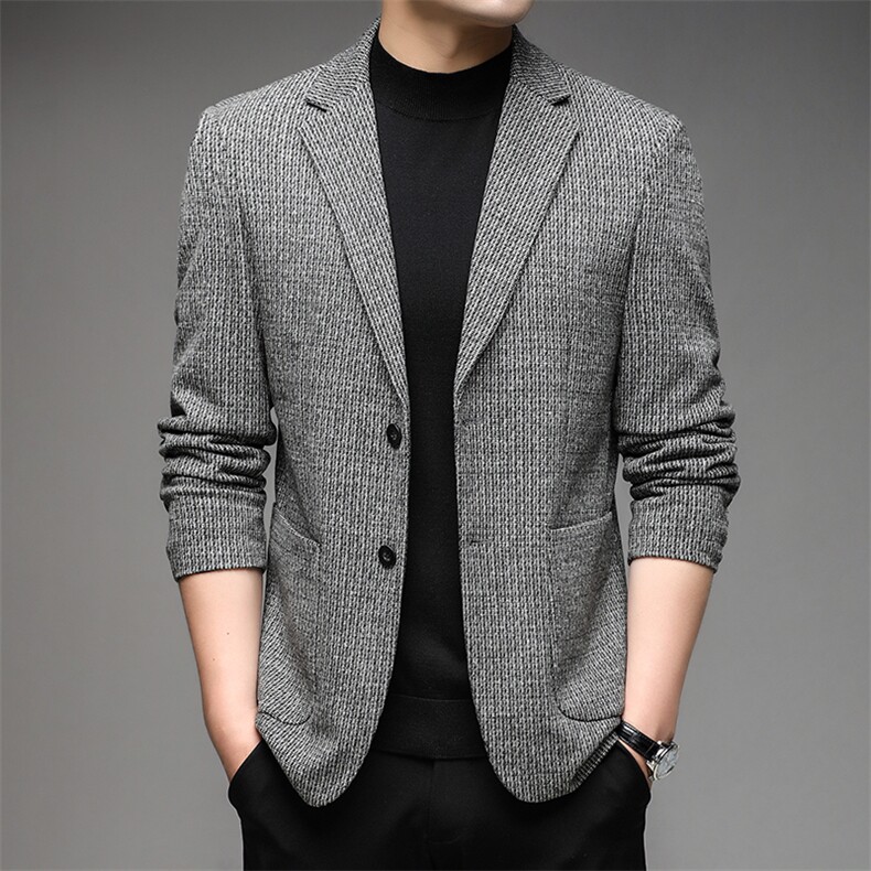 NJ1066钱塘2020-2新款时尚休闲中青年男士秋装薄款西服外套P143,男装西服,钱塘207-2