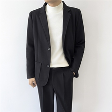 西装男外套英伦风春秋季高级感修身正装高端商务休闲西服，男装西服套装，星座410-7