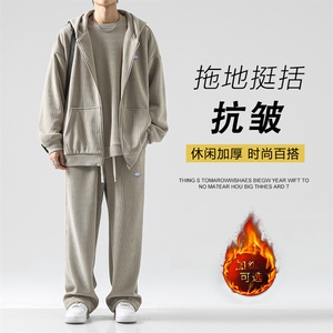 加绒重磅潮牌男士秋冬季新款三件套SJT862-特批176加绒特批206图片