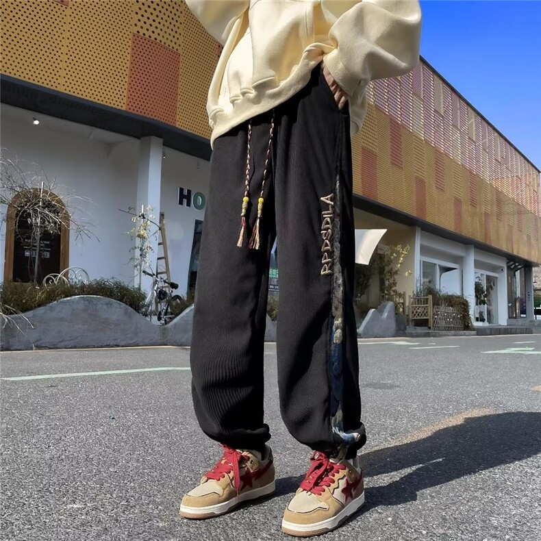 灯芯绒男新款青少年时尚休闲裤K9534P38,男装休闲裤,星座1116-2