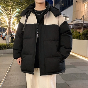 现货抖音得物品质 拼接撞色三防加厚棉衣外套冬季连帽棉服MY66666图片