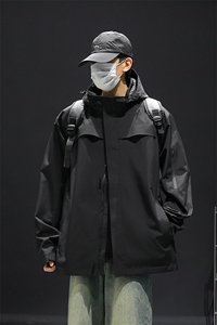 新款男女高品质户外登山服青少年学生冲锋衣夹克外套HS6606-P65图片