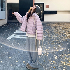 新款已出货紫色排骨羽绒服2C007-531-P315-K468(90绒），女装羽绒服，2C007