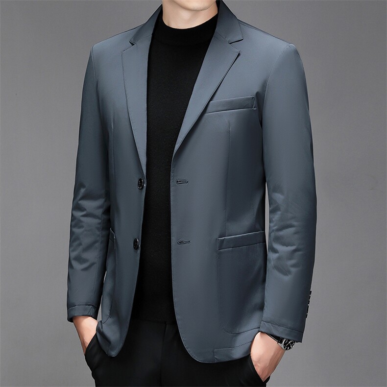 SJSJ2258秋冬新款2023年男士休闲羽绒服加厚保暖夹克外套P图片