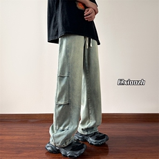 XZ616夏季新款侧边压褶设计款水洗休闲裤牛仔裤TY1026P65控78，男装牛仔裤，星座512A（原616）