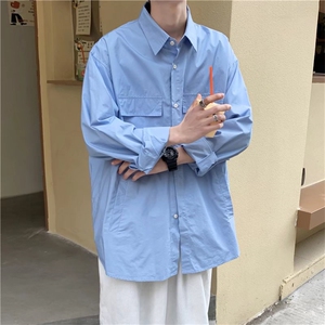 长袖衬衫春款男港风潮流C2001P34图片