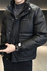 皮羽绒服男2025店主风冬款纯色休闲皮外套男上衣B317/2333/P175，男装羽绒服，电商B317