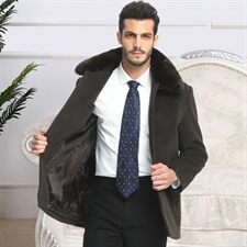 8019休闲商务呢子大衣爸爸冬季加绒加厚大毛领中长款大衣，男装毛呢大衣，星座1216（原钱塘722）