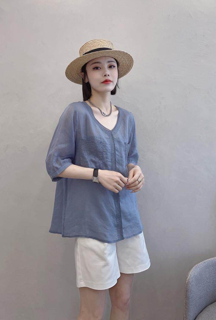 苎刺绣小衫，其它，依伊贝诺