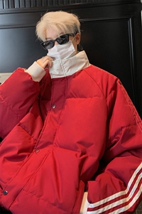 ！2025秋冬男士立领棉衣撞色潮牌棉服MY200特P75图片